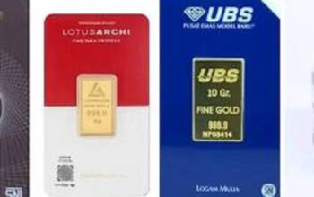 Harga Emas UBS Hari Ini Naik, Rata-rata Bertambah Rp12.000 per Gram