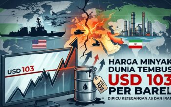 Harga Minyak Dunia Tembus USD 103 per Barel, Dipicu Ketegangan AS dan Iran